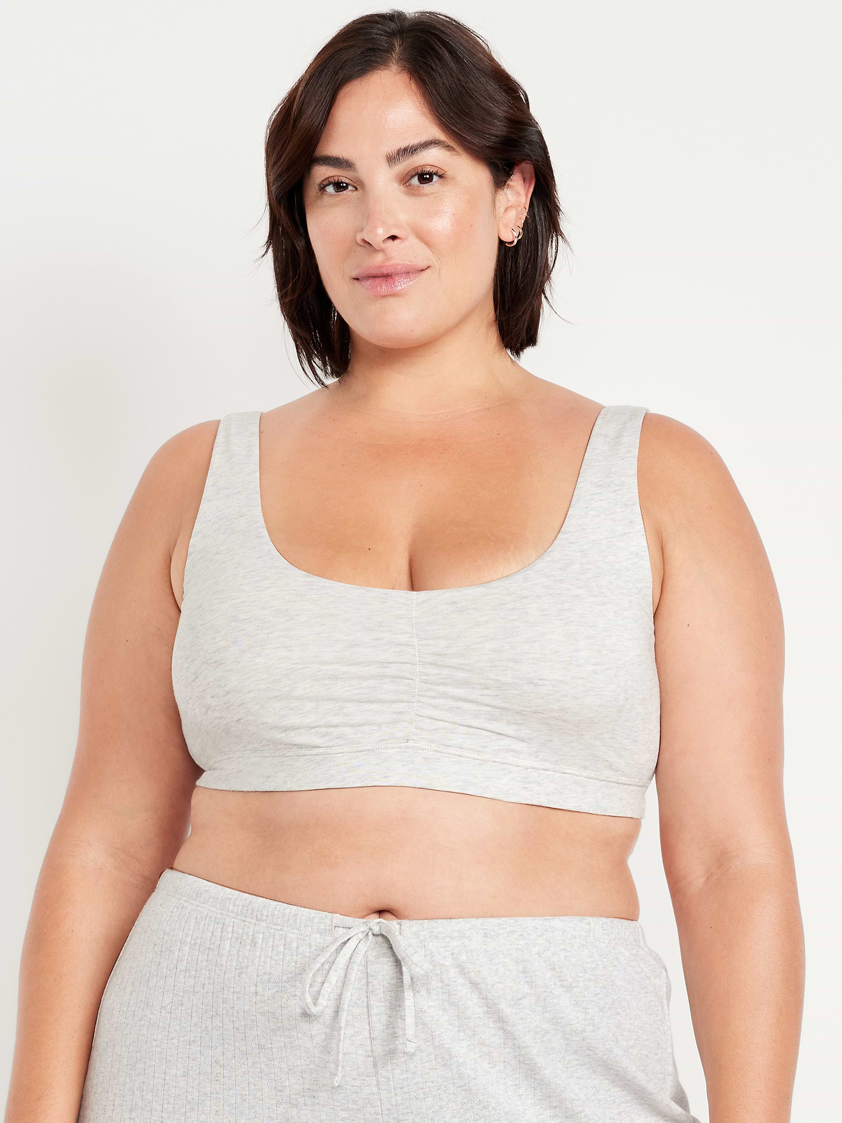 Image number 6 showing, Ruched Cotton Bralette