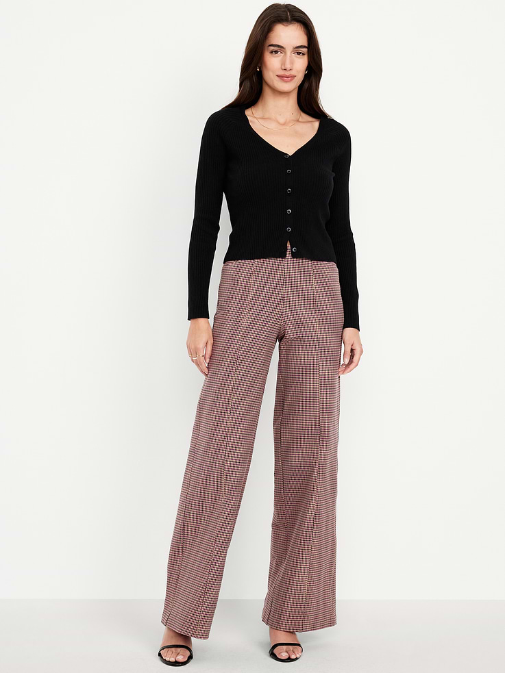 Image 1 of 8, The stretchy profesh pant you love, with extra leg room., elastic comfort waistband with darted back, functional front pockets, faux-welt back pockets, wide leg, Product #801605