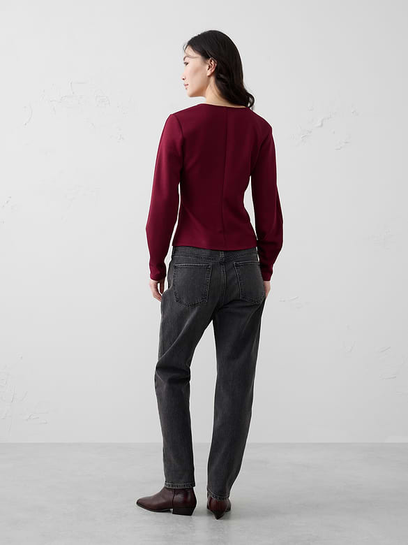 Soft Touch Seamed Top