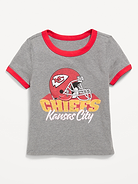 Image number 1 showing, Kansas City Chiefs Fitted Graphic Ringer T-Shirt for Girls