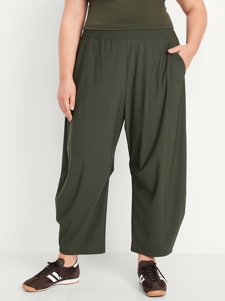 Image number 7 showing, High-Waisted SleekTech Barrel Ankle Pants