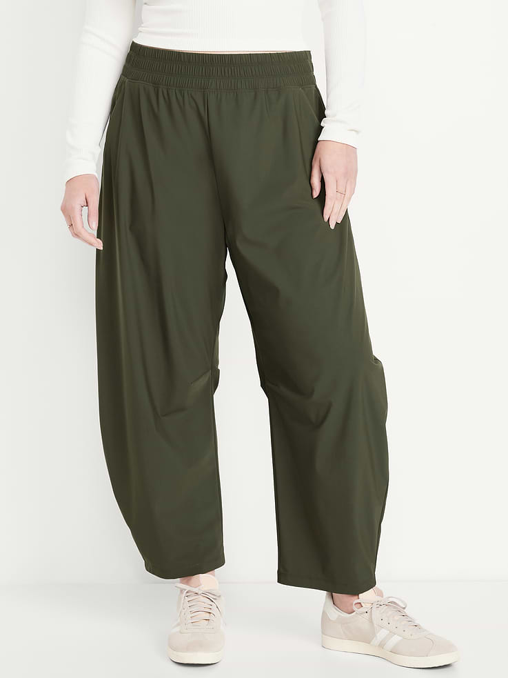 Image number 5 showing, High-Waisted SleekTech Barrel Ankle Pants