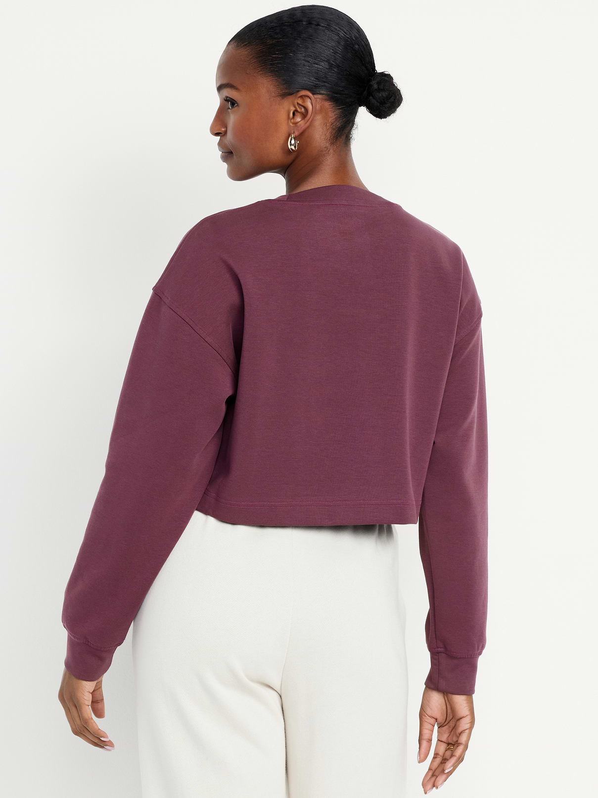 Image number 2 showing, Dynamic Fleece Oversized Crop Sweatshirt
