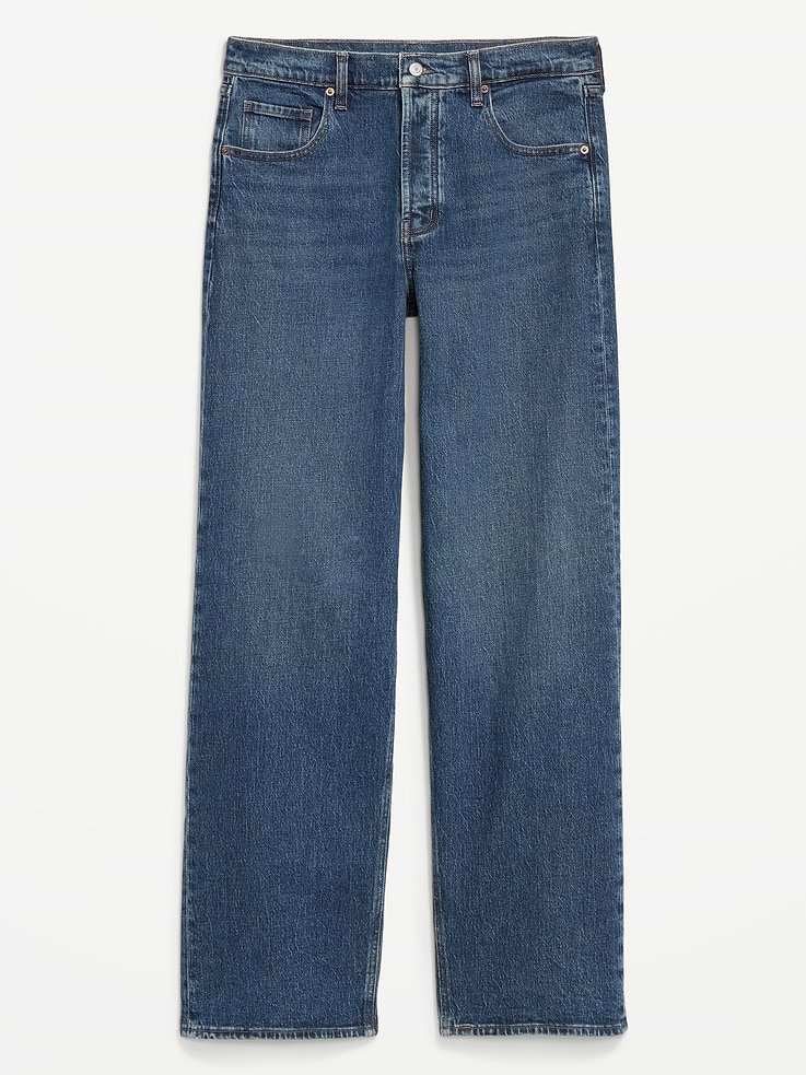 Image number 8 showing, Mid-Rise Slouchy Wide-Leg Jeans