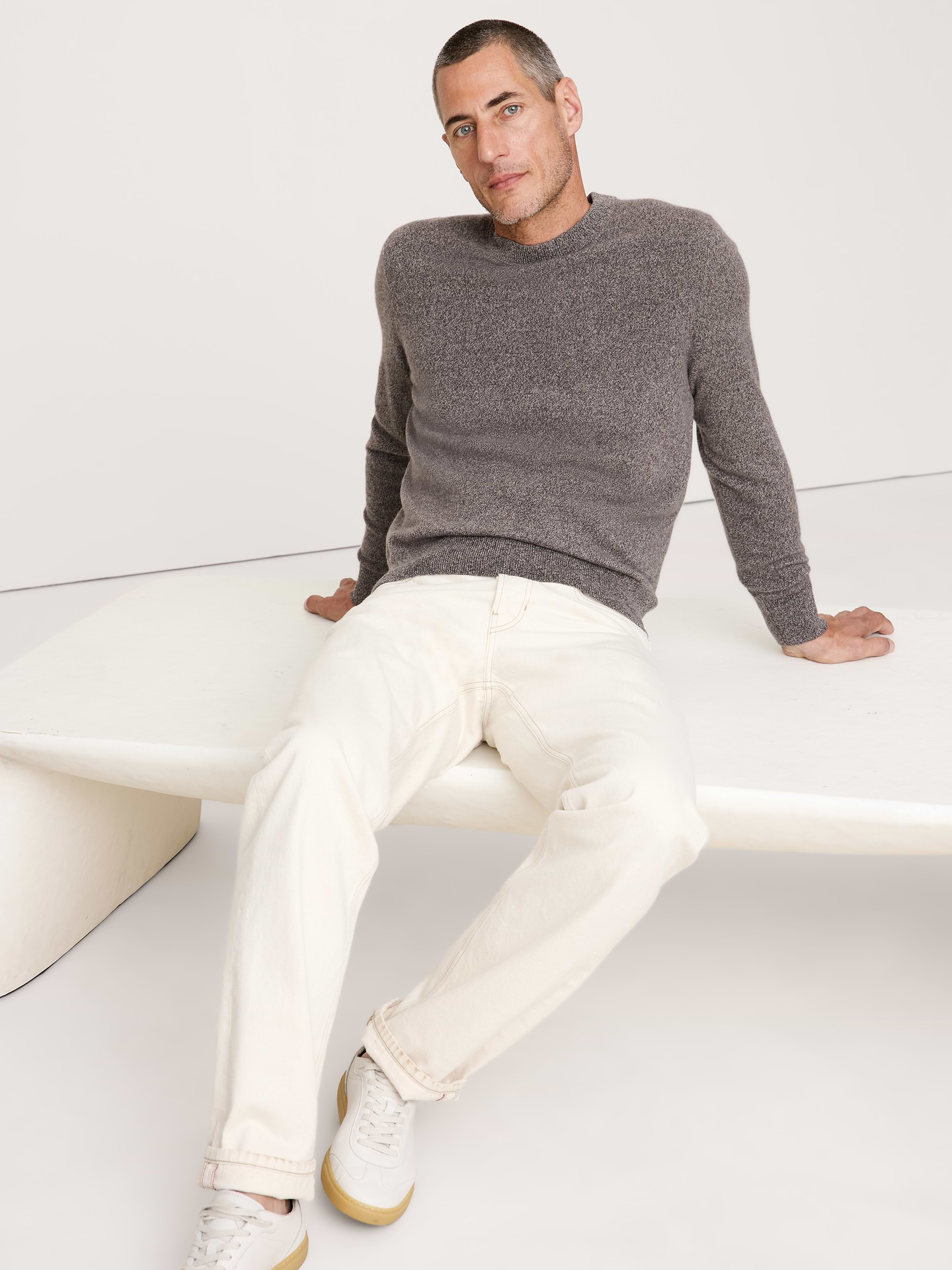 Image number 1 showing, Cashmere Crew-Neck Sweater