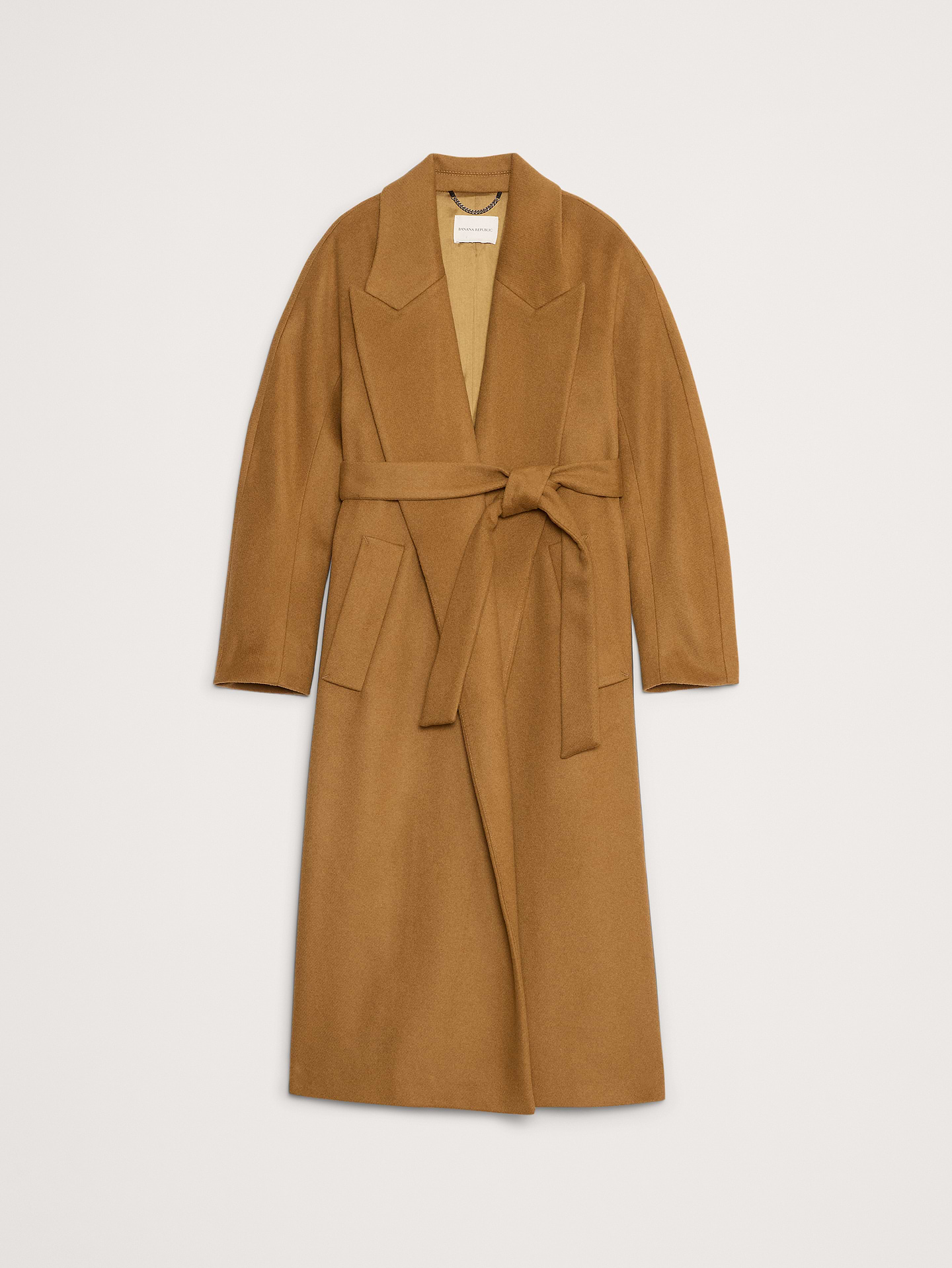 Image number 5 showing, Italian Wool-Cashmere Wrap Coat