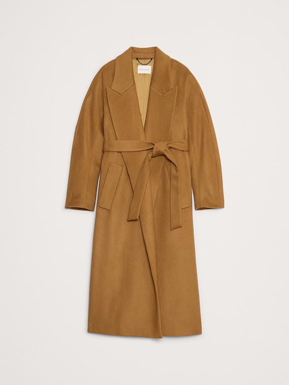Italian Wool-Cashmere Wrap Coat