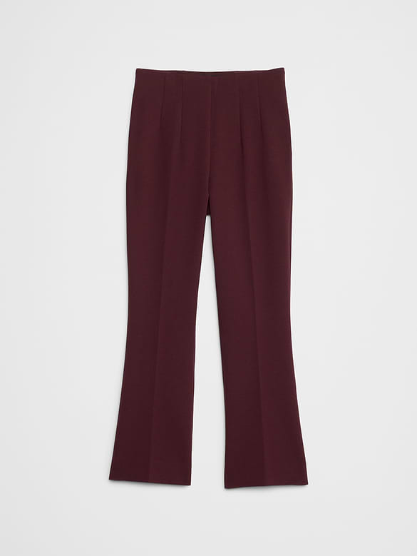 Bootcut Cropped Ponte Pull-On Pant