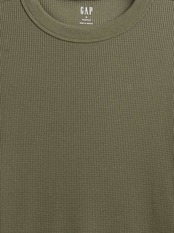 Image number 4 showing, Waffle-Knit Crewneck T-Shirt