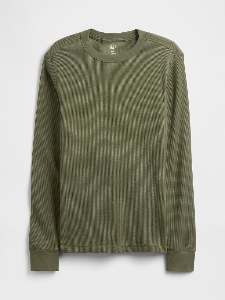 Image number 5 showing, Waffle-Knit Crewneck T-Shirt
