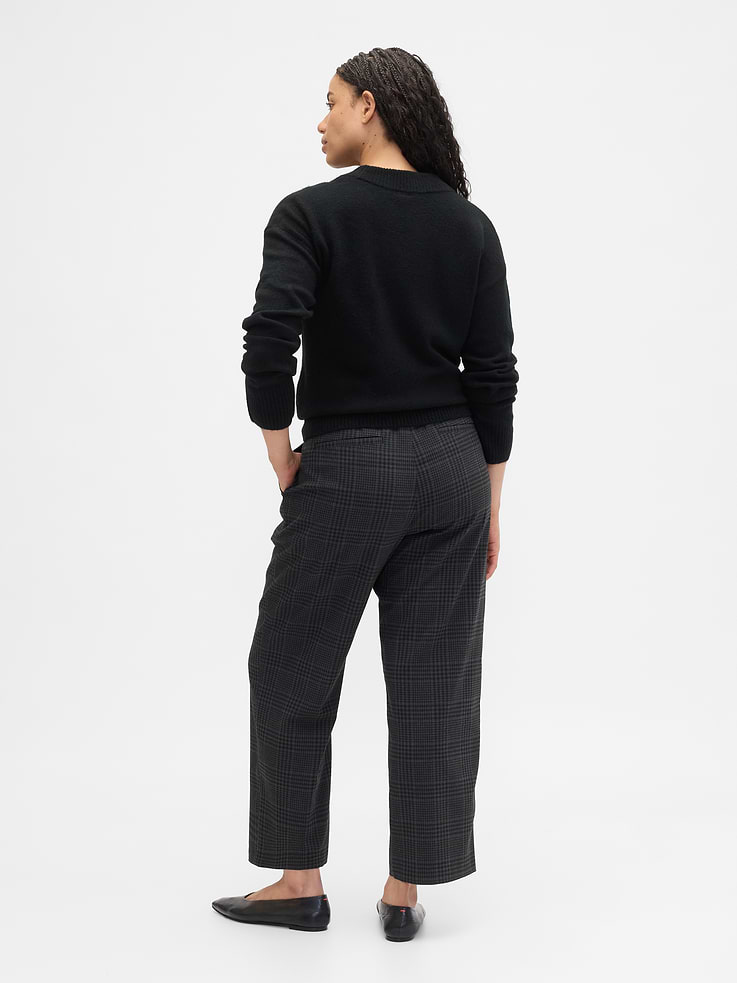 Image number 6 showing, Recycled High Rise Straight-Leg Pants