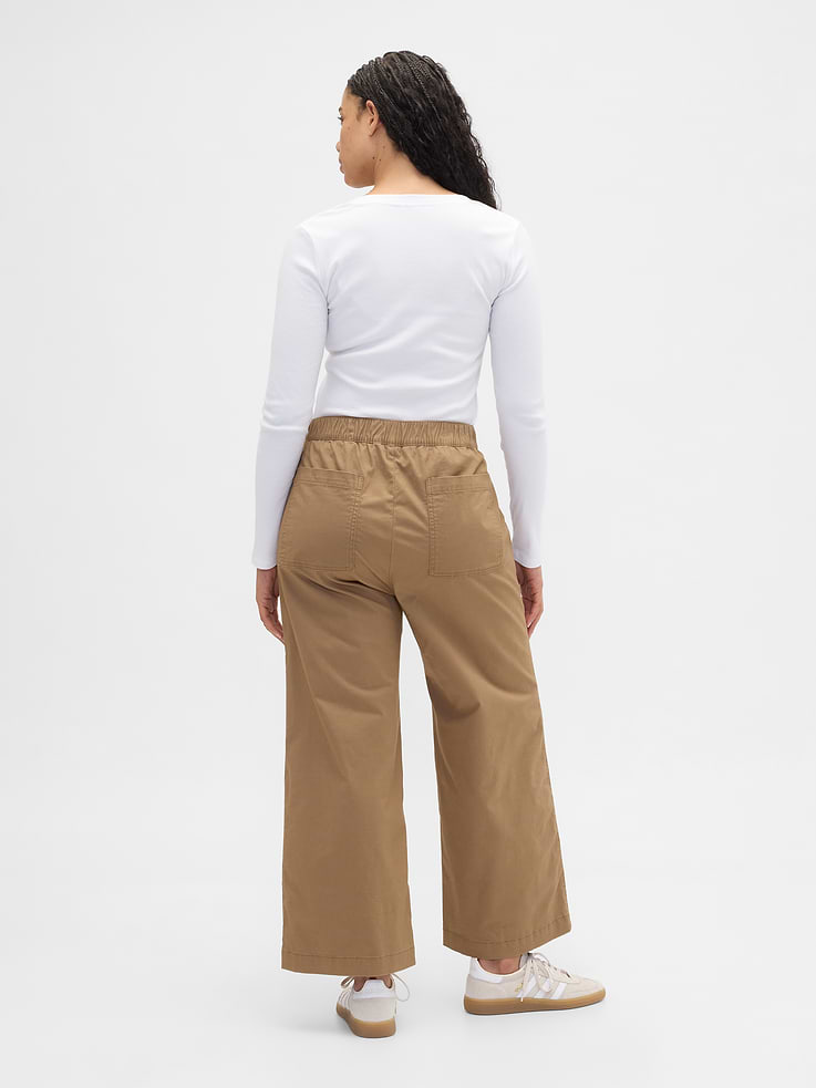 Image 6 of 8, High Rise Easy Wide-Leg Khakis