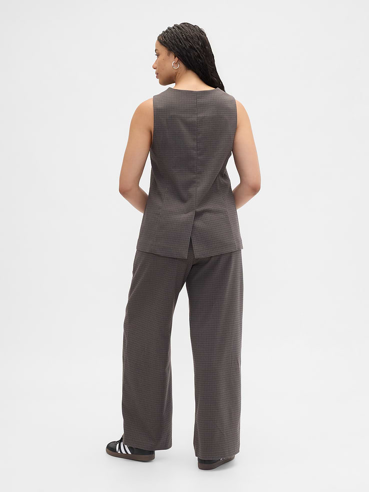 Image number 6 showing, Recycled Mid Rise Easy Wide-Leg Pants
