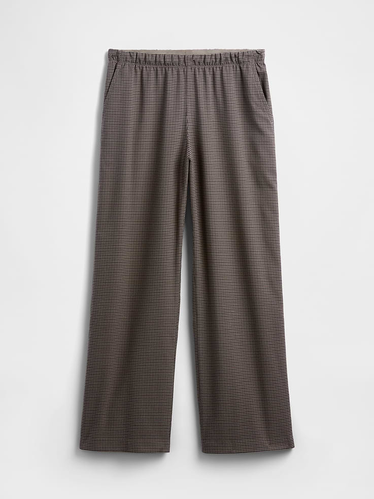 Image number 7 showing, Recycled Mid Rise Easy Wide-Leg Pants