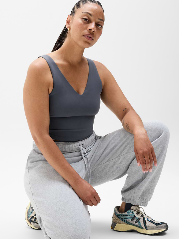 Transcend V-Neck Crop Sports Bra A-C
