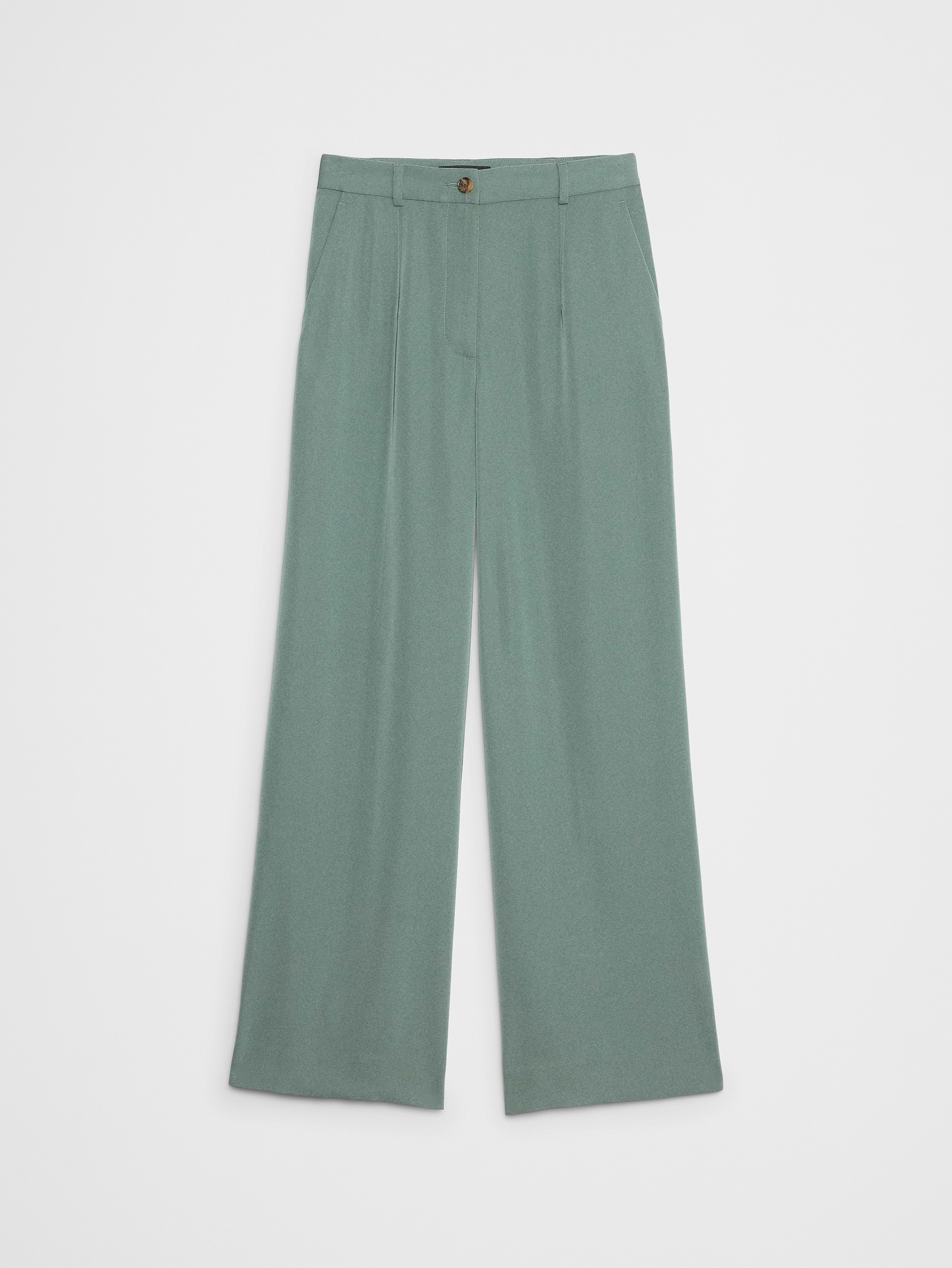 Image number 4 showing, Wide-Leg High-Rise Sheen Trouser