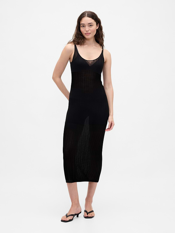 Gap × BÉIS Sheer Midi Dress