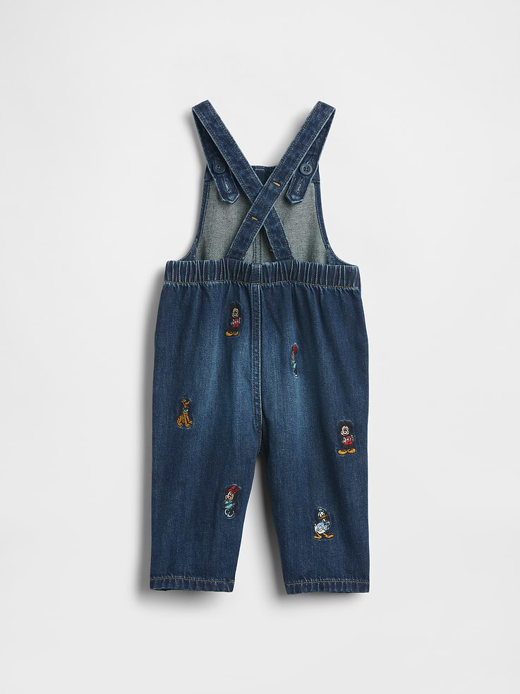 Image 2 of 5, Gap × Disney Baby Denim Overalls