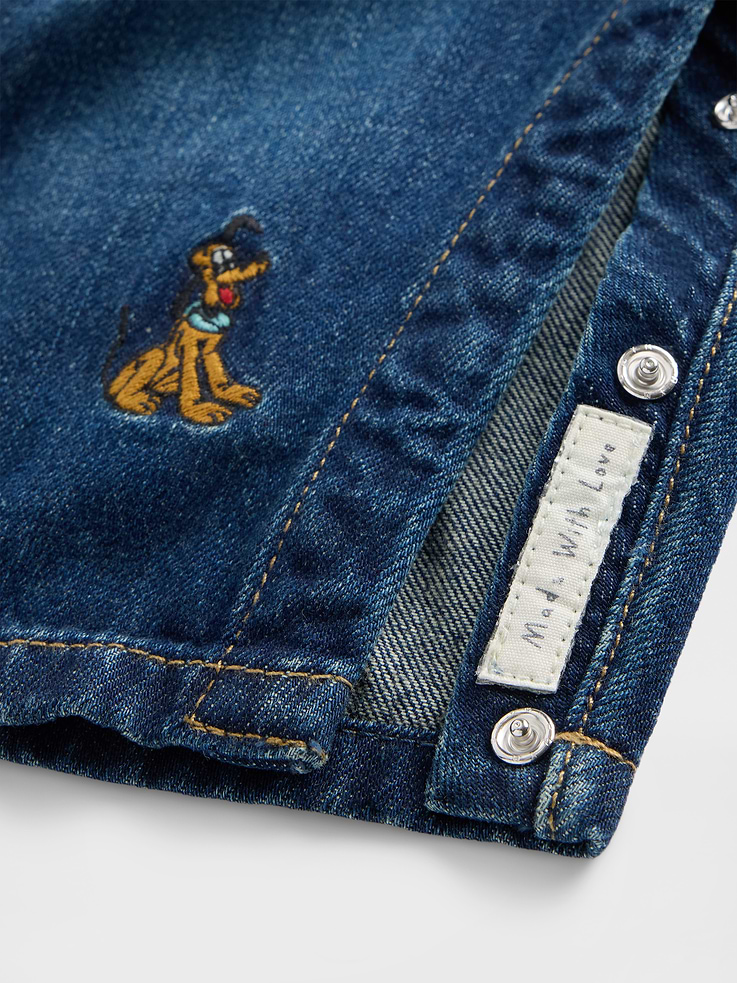 Image 4 of 5, Gap × Disney Baby Denim Overalls