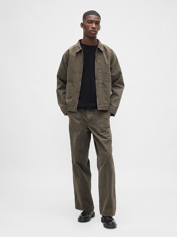 Canvas Baggy Carpenter Jeans