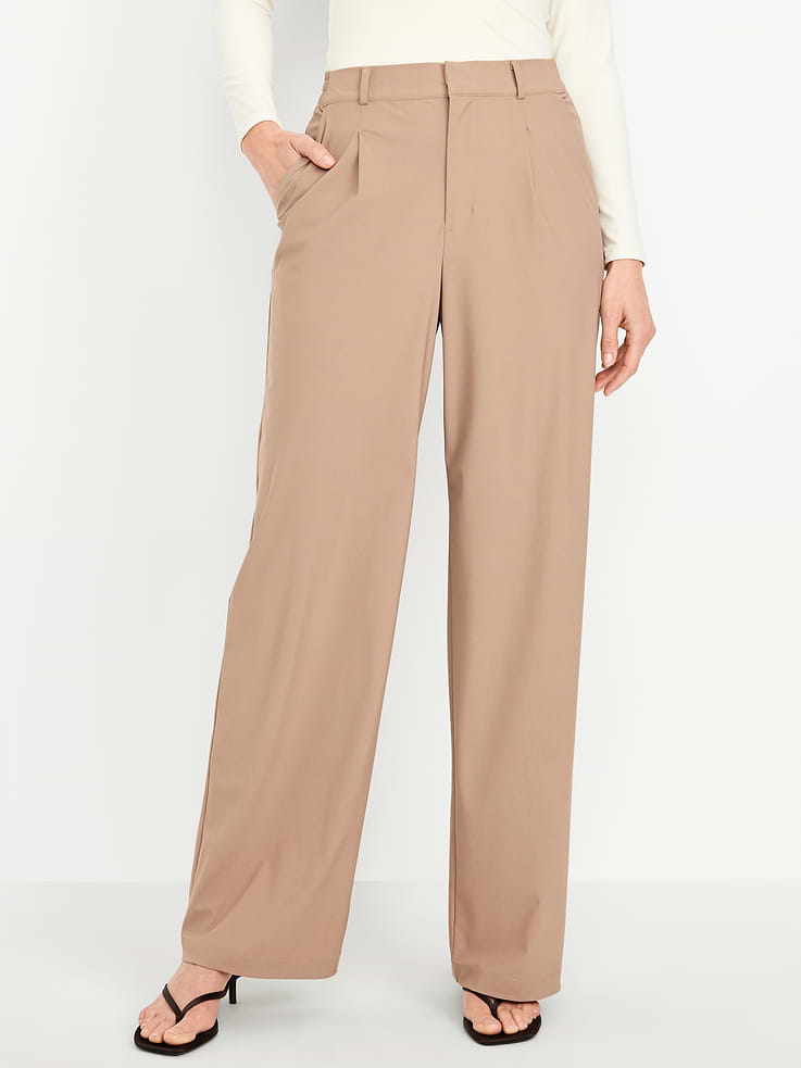 L'image numéro 1 présente Pantalon tailleur Tech Élégant à taille haute