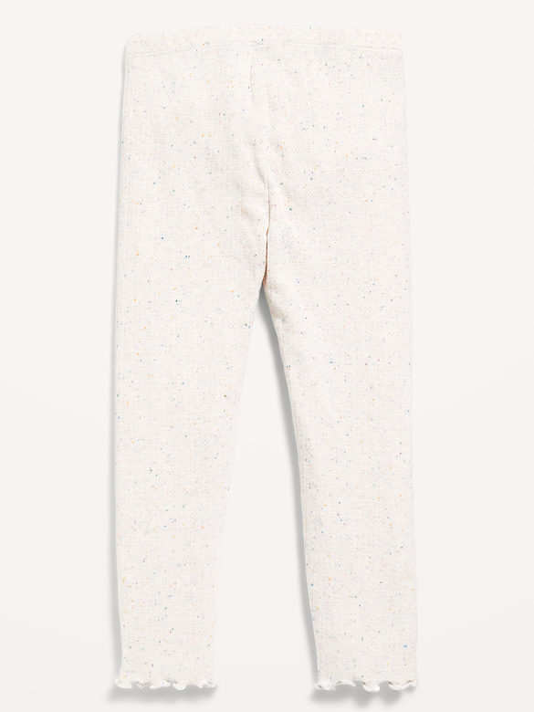 Textured Full-Length Leggings for Toddler Girls