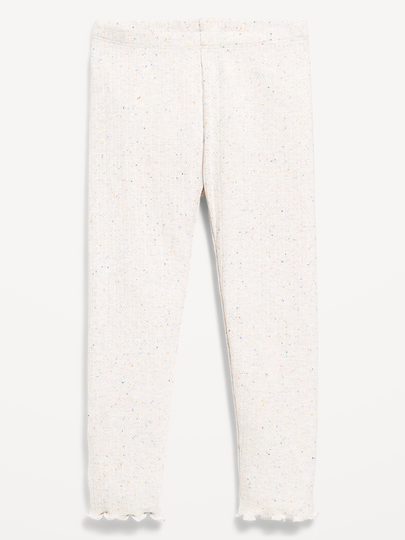 Textured Full-Length Leggings for Toddler Girls