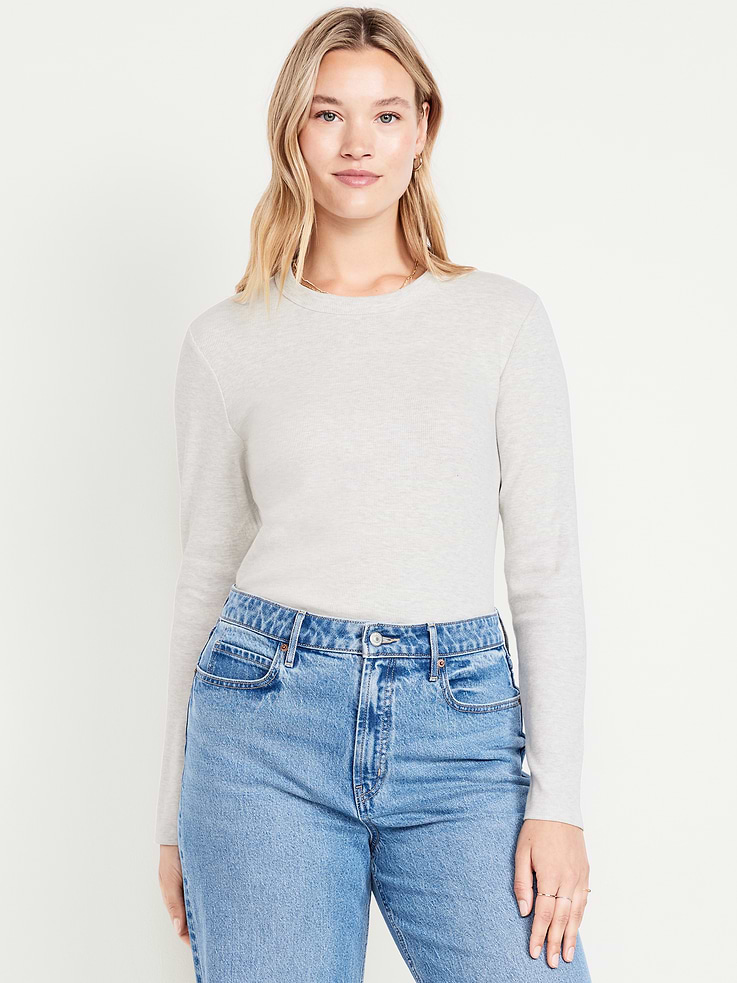Image number 3 showing, Snug Crew-Neck Long-Sleeve T-Shirt