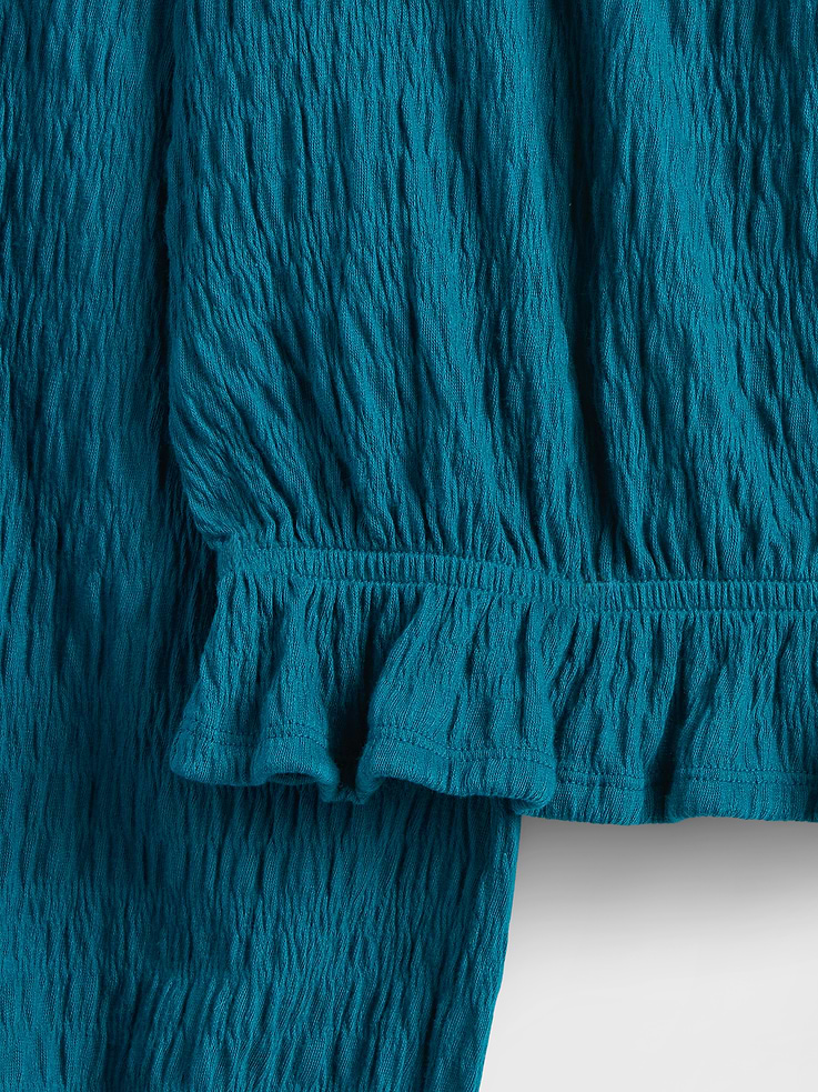 Image number 5 showing, Kids Crinkle Peplum Top