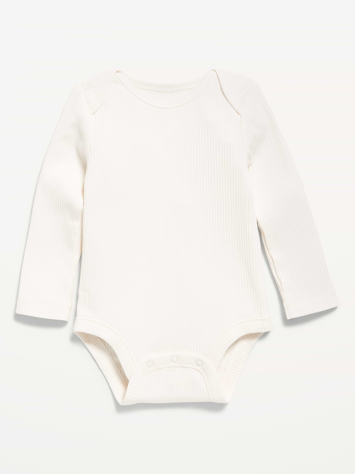 Image number 1 showing, Unisex Long-Sleeve Ribbed Bodysuit for Baby
