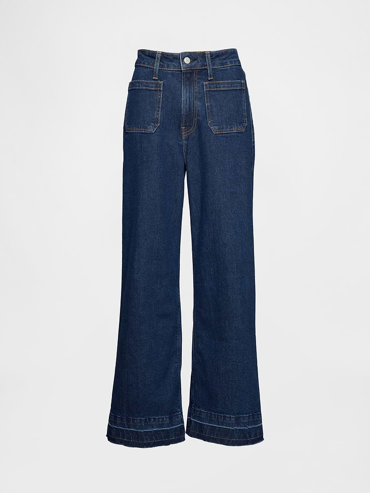 Image number 5 showing, Curvy High Rise Stride Wide-Leg Ankle Jeans