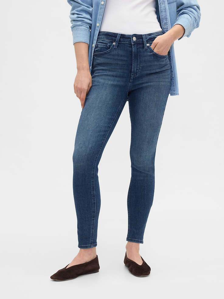 Image number 2 showing, High Rise Universal Skinny Jeans
