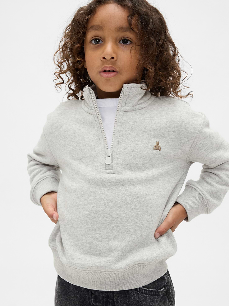 Image number 1 showing, Baby & Toddler VintageSoft Quarter-Zip Pullover