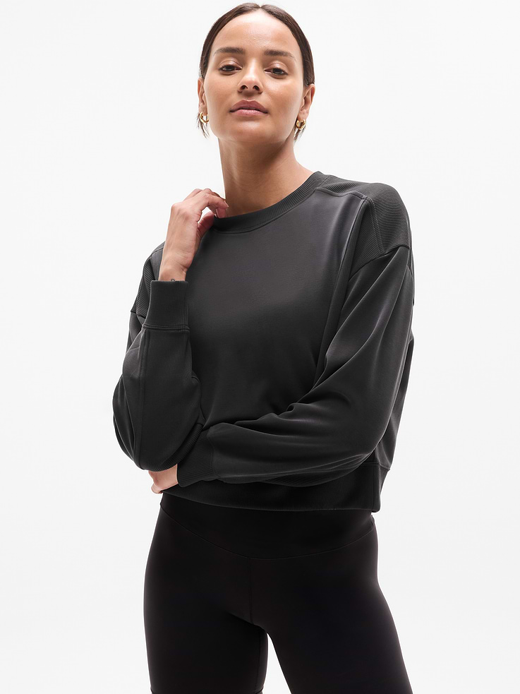 Image number 1 showing, Seasoft Rib Crewneck Sweatshirt