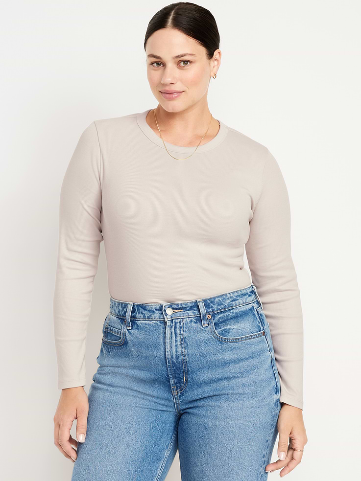 Image number 4 showing, Snug Long-Sleeve Crew-Neck T-Shirt