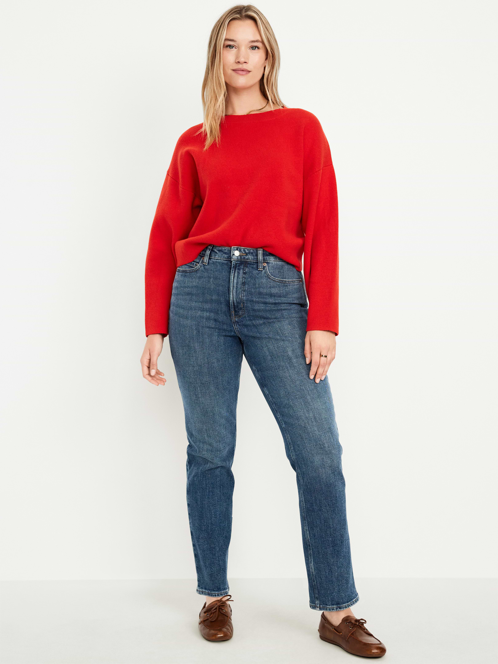 L'image numéro 5 présente Jean droit à taille très haute