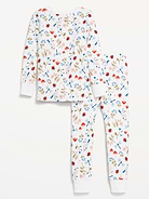 L'image numéro 2 présente Pyjama ajusté à motif pour tout-petit et bébé