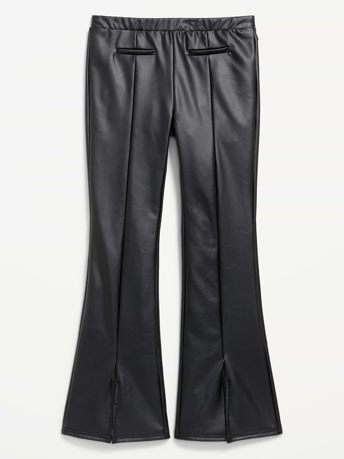 Image number 1 showing, Faux-Leather Trouser Flare Pants for Girls