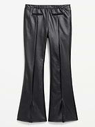 Image number 1 showing, Faux-Leather Trouser Flare Pants for Girls
