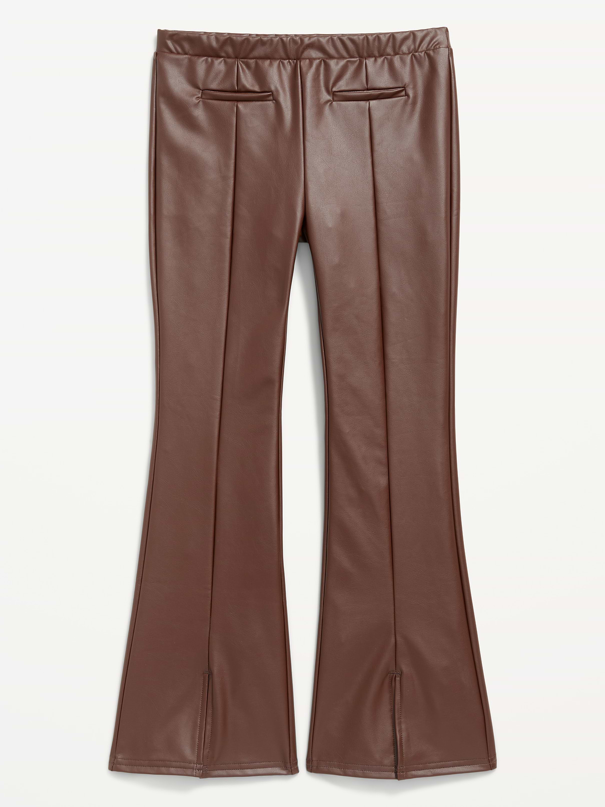 Image number 1 showing, Faux-Leather Trouser Flare Pants for Girls