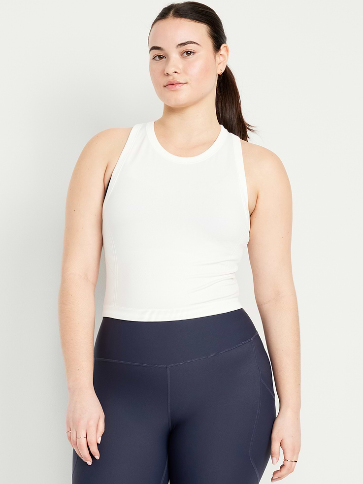 L'image numéro 5 présente Camisole courte ajustée Fluidité sans coutures