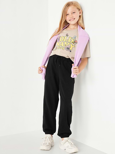 Image number 3 showing, Favorite Fleece High-Waisted Jogger Sweatpants for Girls