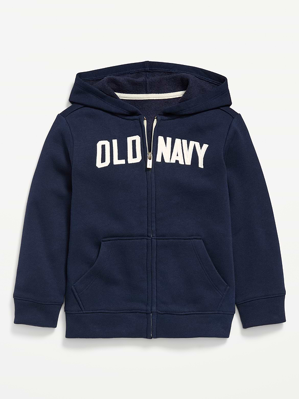 Unisex Logo-Graphic Zip Hoodie for Toddler