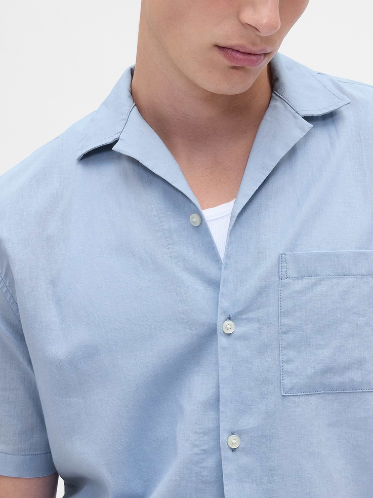 Image number 4 showing, Linen-Cotton Shirt