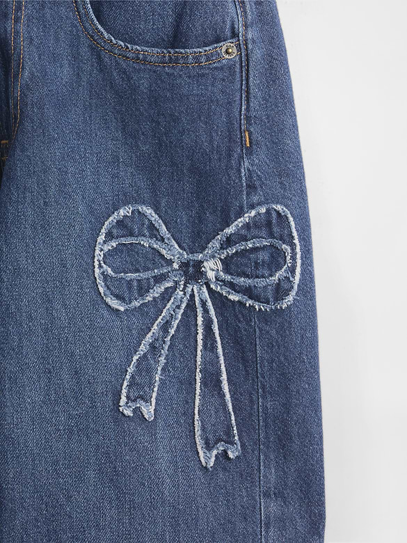 Kids Low Rise Stride Wide-Leg Jeans