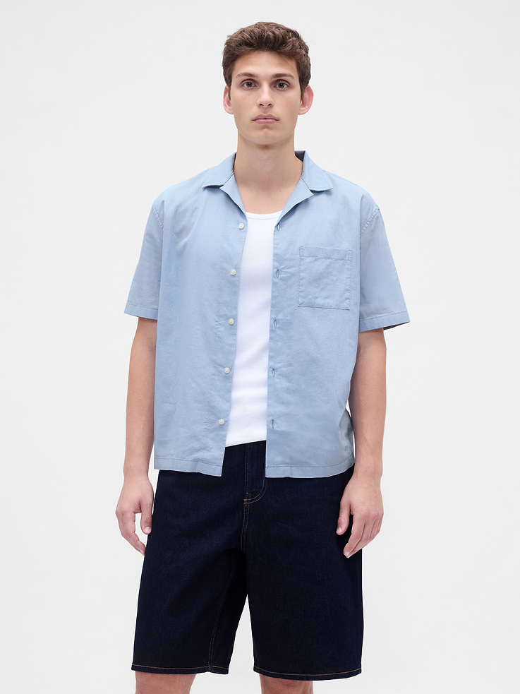 Image number 1 showing, Linen-Cotton Shirt
