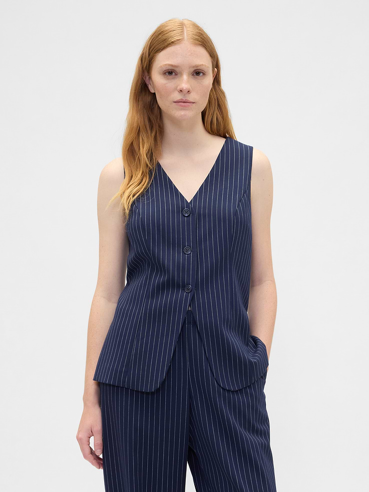 Image number 1 showing, Recycled Longline Vest
