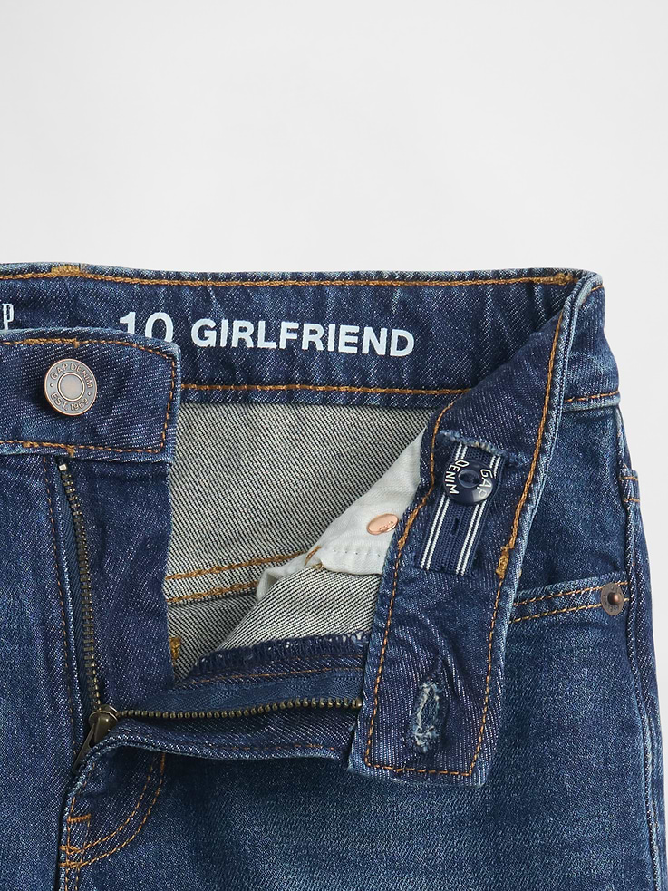 Image number 5 showing, Kids Mid Rise Girlfriend Jeans