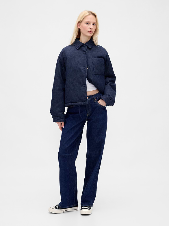 Denim Puffer Jacket