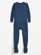 Image number 2 showing, Snug-Fit 2-Way-Zip Ribbed Pajama One-Piece for Toddler & Baby